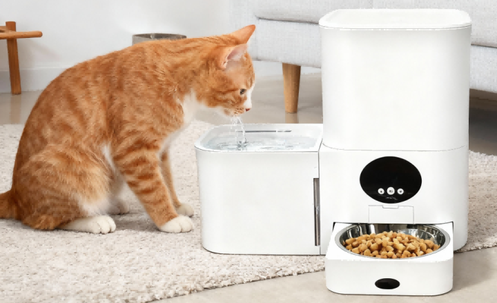 2 in 1 automatic pet feeder