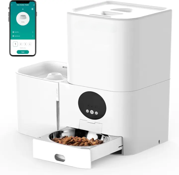 2-in-1 Automatic Pet Feeder | 5L Food + 3L Water Fountain Dispenser| Pawty Global