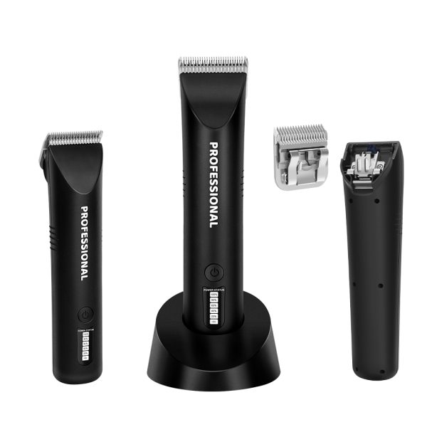 Professional Cordless Pet Hair Trimmer with Turbo A5 Blade | 4300 SPM Low-Noise Clipper & 5-Guide Combs | Pawty Global