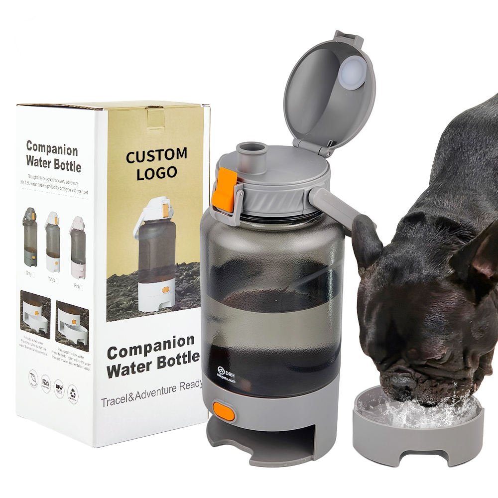 2-in-1 1.5L Dog Water Bottle-Pawty Global
