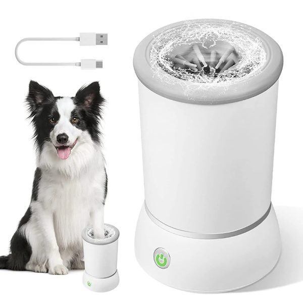 Automatic Dog Paw Cleaner & Washer | Portable Machine with Gentle Massage Brushes | Pawty Global
