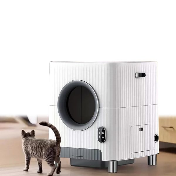 360° Safety & Intelligent Video Monitor Automatic Cat Litter Box | 5G Wi-Fi & Multi-Cat Recognition |  Pawty Global