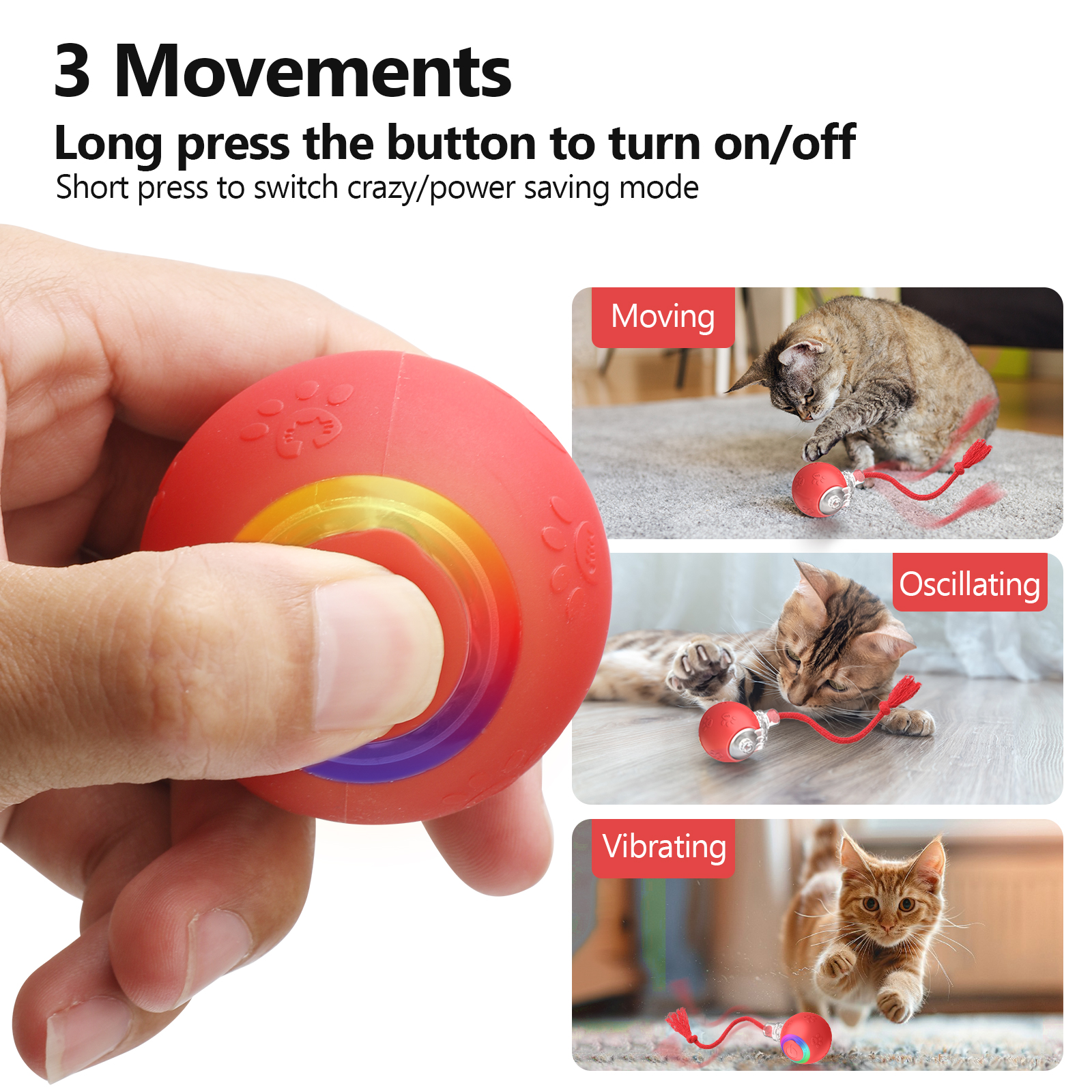Interactive Cat Ball