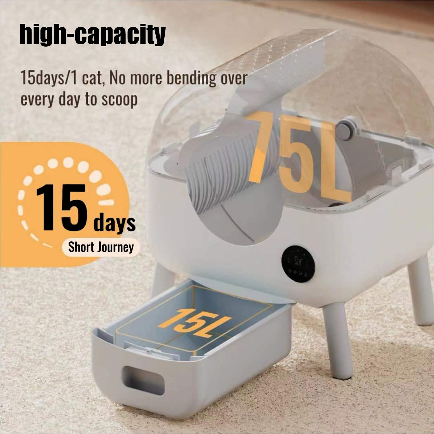 75L Smart Cat litter Box -Pawty Global