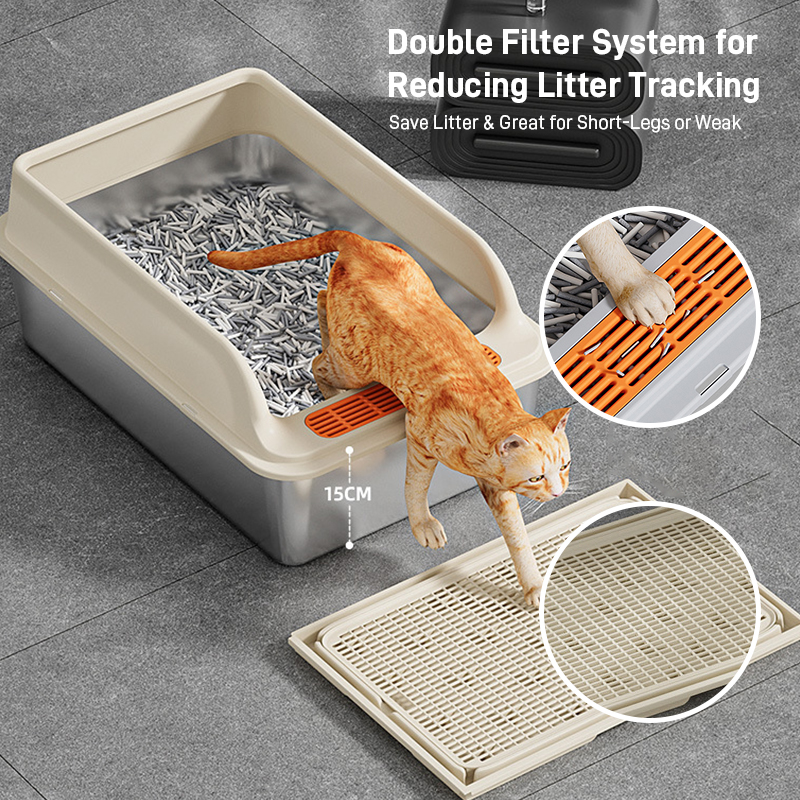 Stainless Steel Cat Litter Box