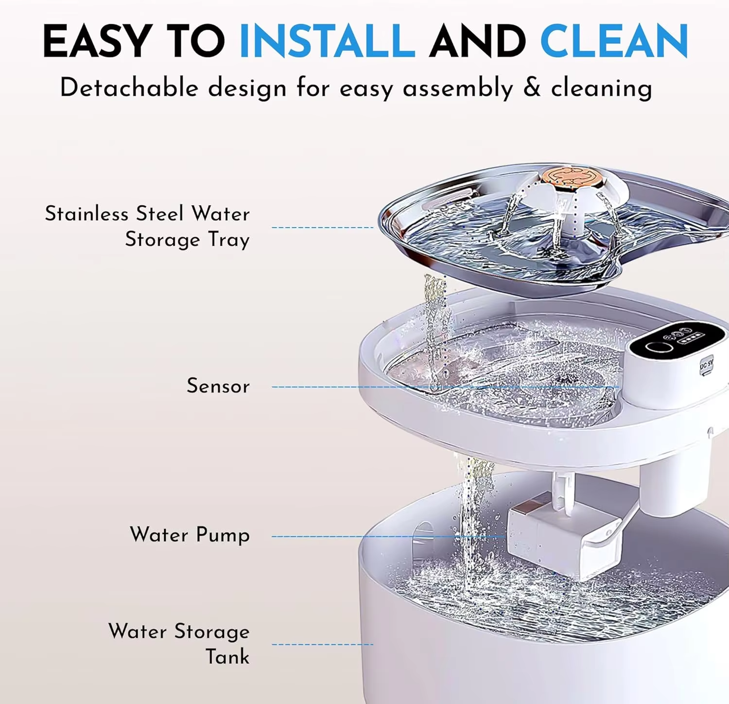 Wireless Pet Water Fountain