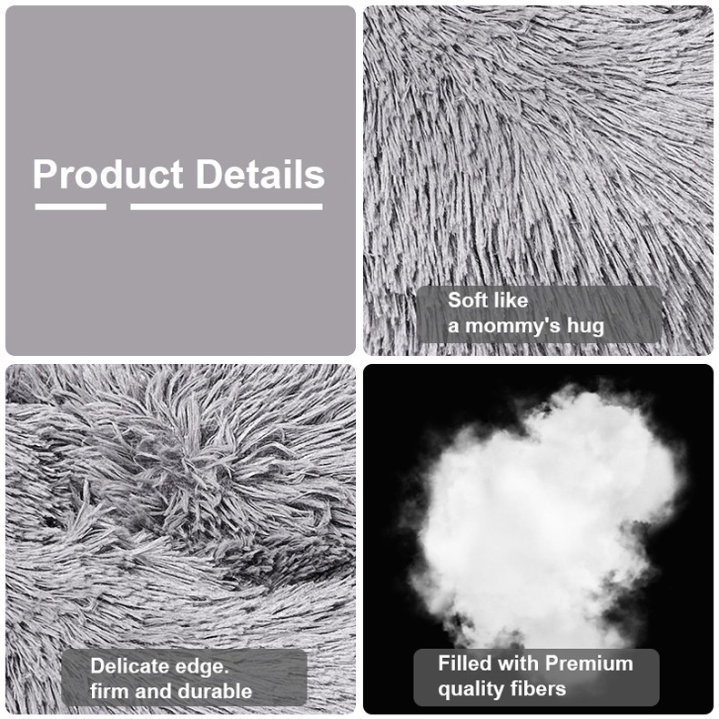 Pet Calming Donut Bed-Pawty Gobal