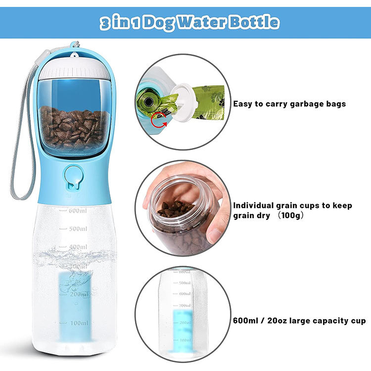 3-in-1 Pet Water Bottle-Pawty Global