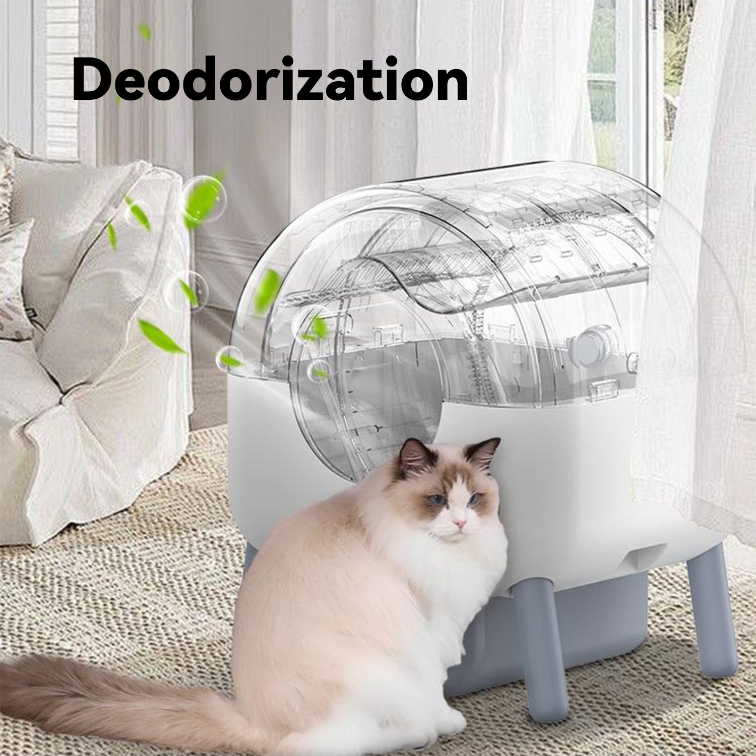 Deodorization Smart Cat litter Box-Pawty Global