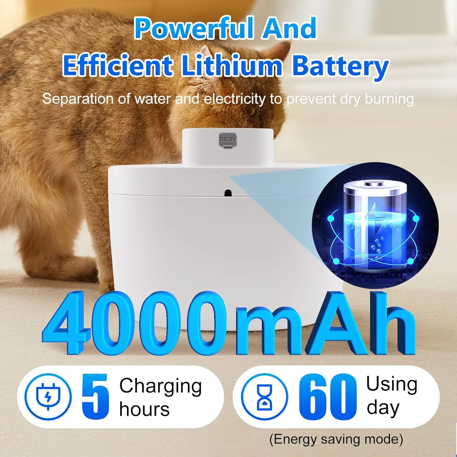 Wireless Pet Water Fountain