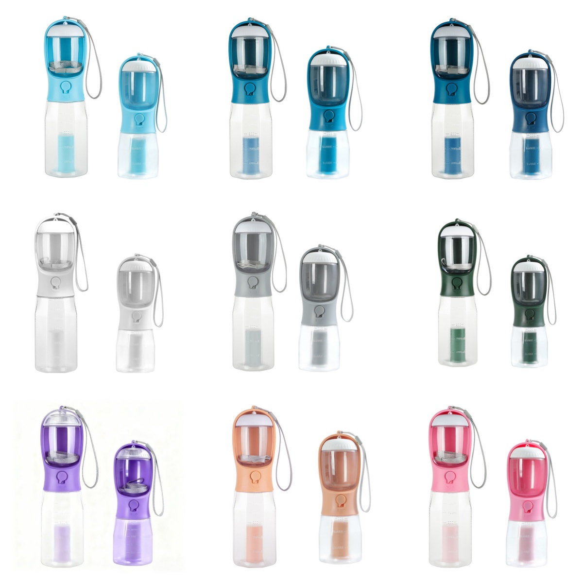 3-in-1 Pet Water Bottle-Color options-Pawty Global