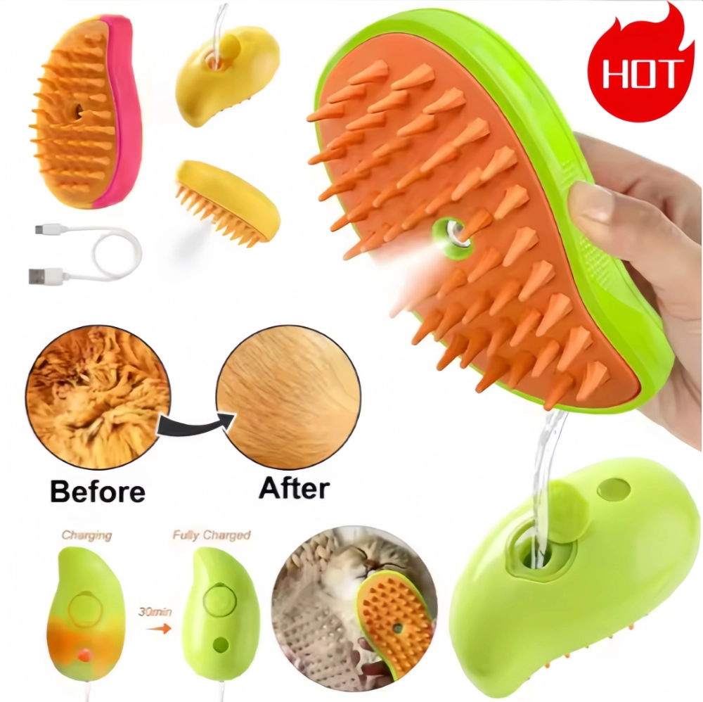 Pawty Global Steamy Pet Brush main picture