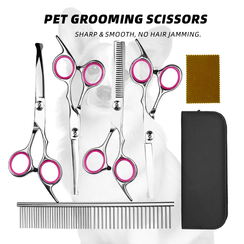Pawty Global 6" Premium Steel Pet Grooming Scissors Wholesale